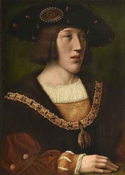 El joven Carlos por Bernard van Orley (1515).. Fuente: es.wikipedia.