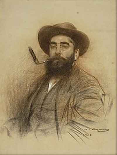 Autoretrato de 1908. Fuente: es.wikipedia.org
