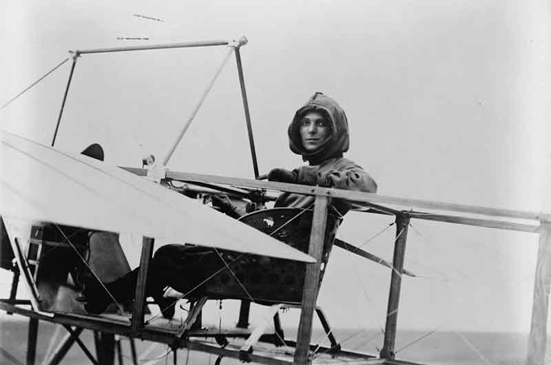 Harriet Quimby en 1911. Fuente: es.wikipedia.org