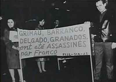 Protestas en Francia por la muerte de Grimau y otros comunistas. Fuente: es.wikipedia.org