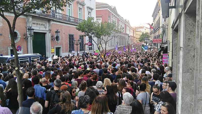 Concentración en Madrid en contra de la sentencia. Fuente: es.wikipedia.org