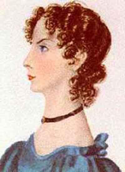 Anne Bronté por Charlotte Brontë (1834). Fuente: es.wikipedia.org