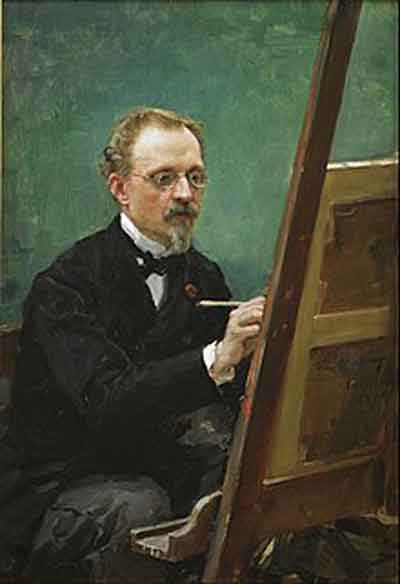 Federico Madrazo retratado por su hijo Raimundo (1875). Fuente: es.wikipedia.org