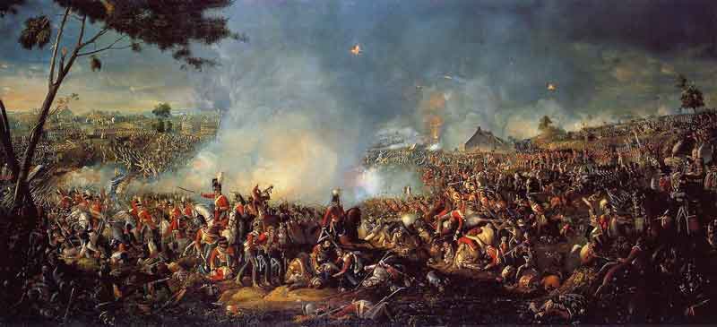 La Batalla de Waterloo por William Sadler. Fuente: es.wikipedia.org