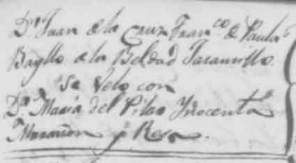 Fuente: Archivo Parroquial de Nuestra Señora de la Concepción de Herencia. Libro de Matrimonios (1822-1832), f. 48.