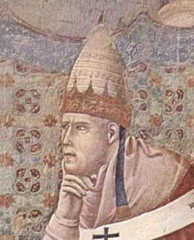 El Papa Honorio III, por Giotto (1297). Fuente: es.wikipedia.org