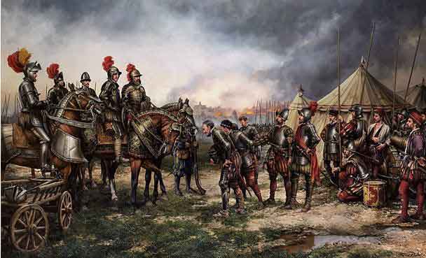 “La Victoria de San Quintín” por Augusto Ferrer-Dalmau (2020). Fuente: es.wikipedia.org