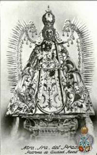 Antiquísima imagen de la Virgen del Prado desaparecida en 1936. Fuente: www.virgendelprado.es