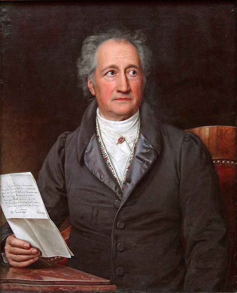 “Retrato de Goethe” por Stieler (1828). Fuente: es.wikipedia.org