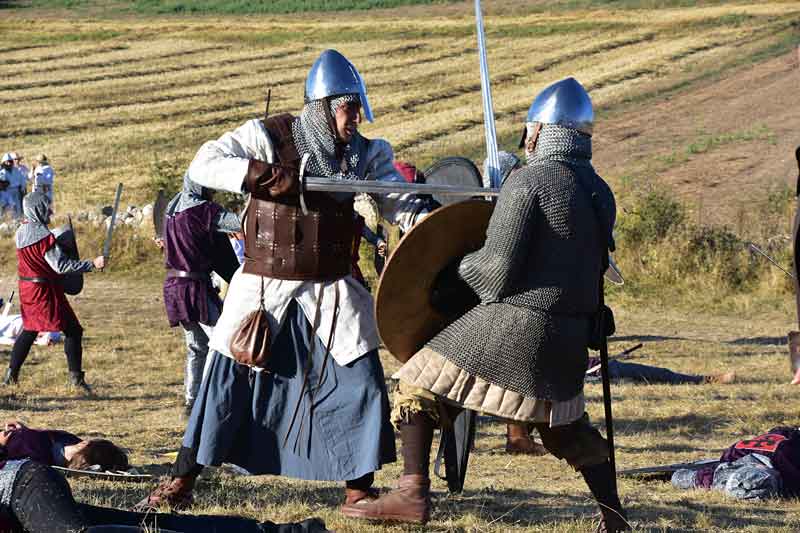 Recreación de la Batalla de Atapuerca. Fuente: www.fiestashistoricas.es