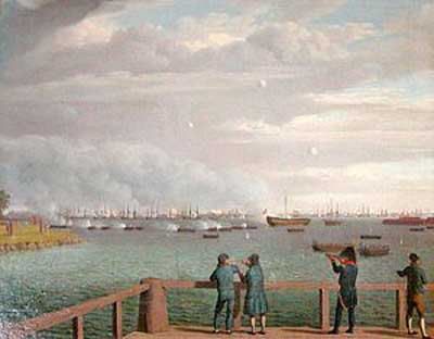 “The Napoleonic Wars” por Christoffer Wilhelm Eckersberg. Fuente: es.wikipedia.org
