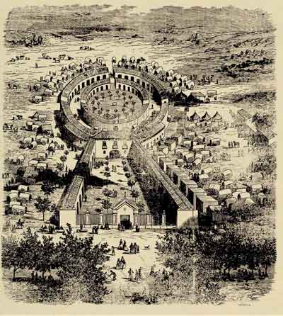 Recinto ferial en 1866. Fuente: cultura.castillalamancha.es
