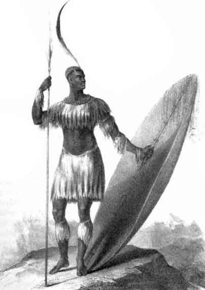 El Rey Shaka Zulú en 1824. Fuente: es.wikipedia.org