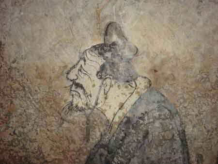 Fresco de Confucio descubierto en una tumba hace 2000 años. Fuente: es.wikipedia.org