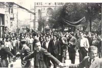 Primeras manifestaciones del 1º de mayo. Fuente: federacion.republicanos.info