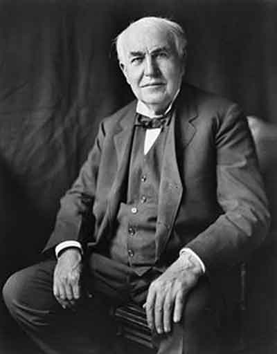 Edison en 1922. Fuente: es.wikipedia.org