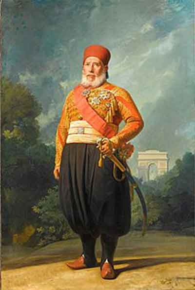 Ibrahim Bajá por Charles-Philippe Larivière (1846). Fuente: es.wikipedia.org