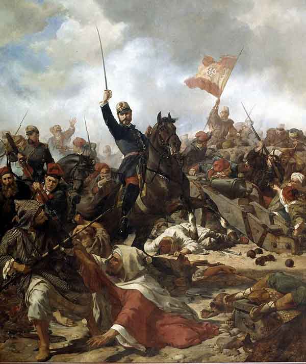 El general Prim en la guerra de África por Francisco Sans Cabot. Fuente: es.wikipedia.org