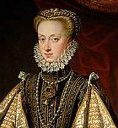 Ana de Austria por Alonso Sánchez Coello. Fuente: org.wikipedia.es