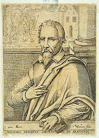 Retrato de Miguel Servet por Christoffel van Sichem. Fuente: es.wikipedia.org