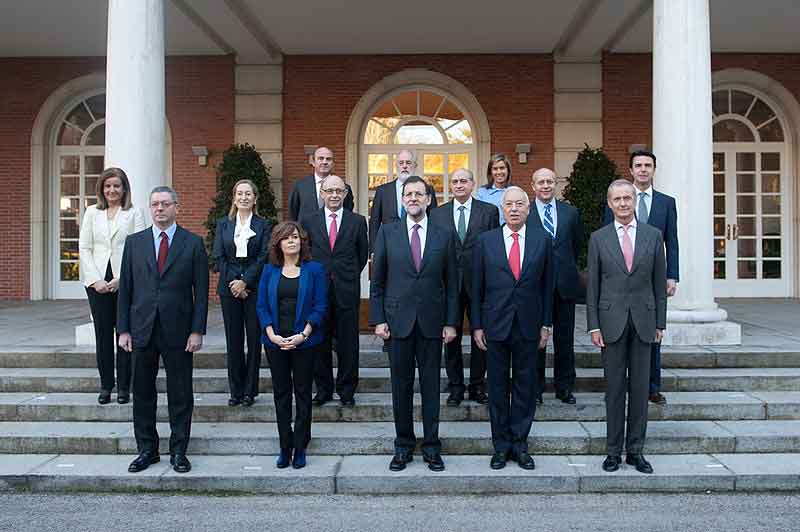 Primer Gobierno de Mariano Rajoy. Fuente: es.wikipedia.org