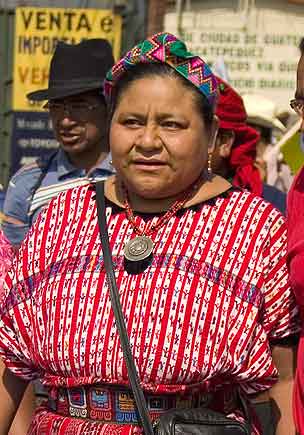 Rigoberta Menchú en 2009. Fuente: es.wikipedia.org