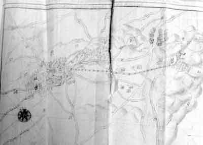 Mapa de Herencia (1782). Fuente: Archivo Diocesano de Toledo