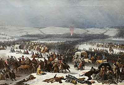 Napoleón cruzando el Berézina por January Suchodolski (1866). Fuente: es.wikipedia.org