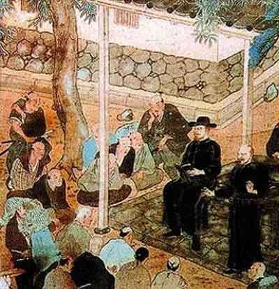 Jesuitas en Japón. Fuente: japonistaschile.com