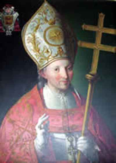 Retrato del Cardenal Lorenzana por Zacarías González Velázquez. Fuente: pueblosoriginarios.com