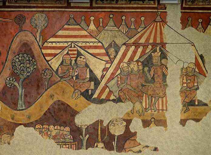 Pinturas murales de la conquista de Mallorca. Fuente: laaventuradelahistoria.es