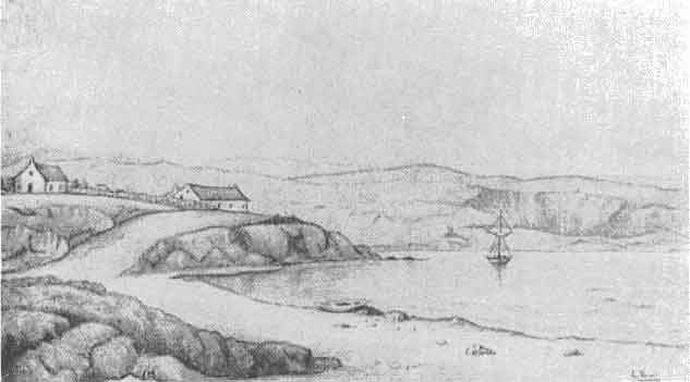 Puerto Soledad en 1830. Fuente: es.wikipedia.org