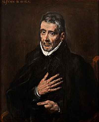 Retrato de Juan de Ávila por el taller de El Greco (1580). Fuente: es.wikipedia.org