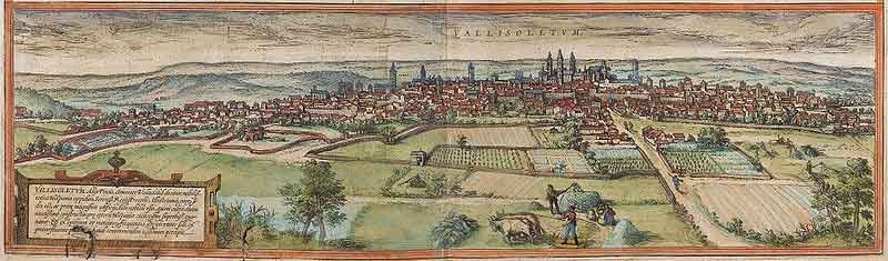 Valladolid en 1574. Fuente: es.wikipedia.org