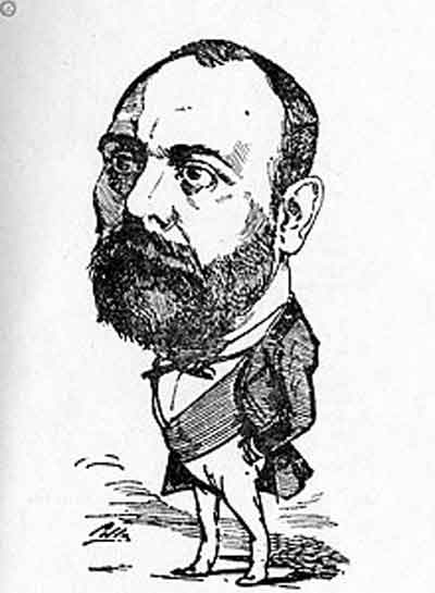 Caricatura del político republicano Rafael Cervera. Fuente: es.wikipedia.org