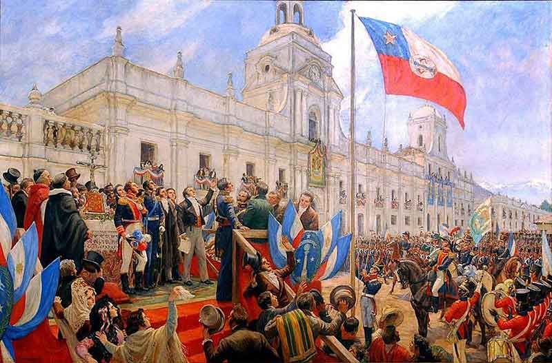 Proclamación de la Independencia de Chile por Pedro Subercaseaux (1945). Fuente: es.wikipedia.org