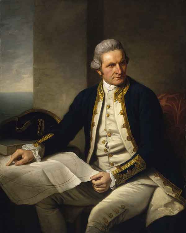 James Cook por Nathaniel Dance-Holland (1775). Fuente: es.wikipedia.org
