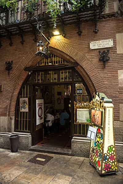 Entrada al local “Els 4 gats”. Fuente: es.wikipedia.org