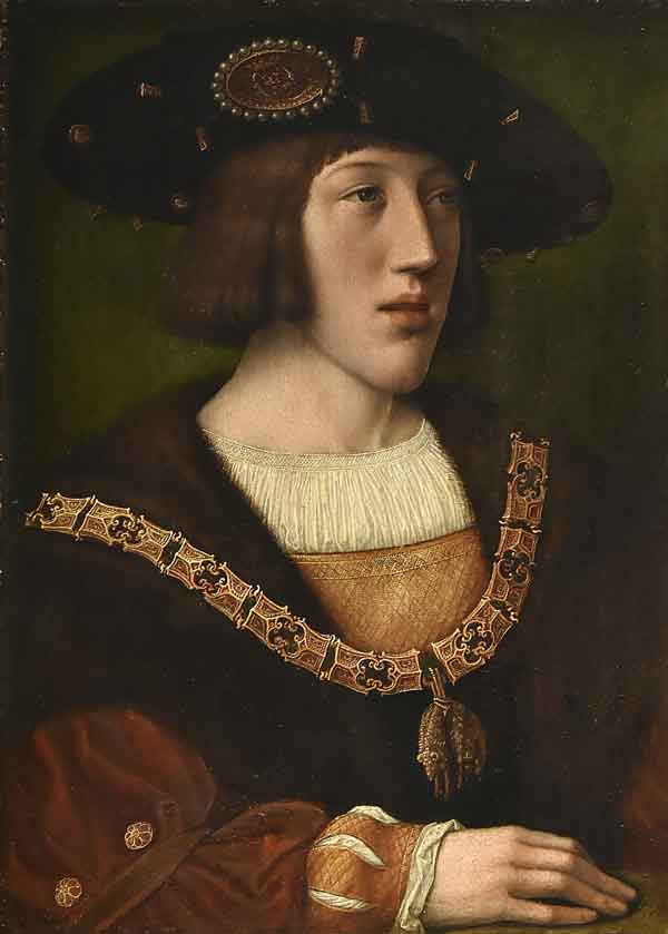 Retrato del joven Carlos I de España por Bernard van Orley (1515). Fuente: es.wikipedia.org
