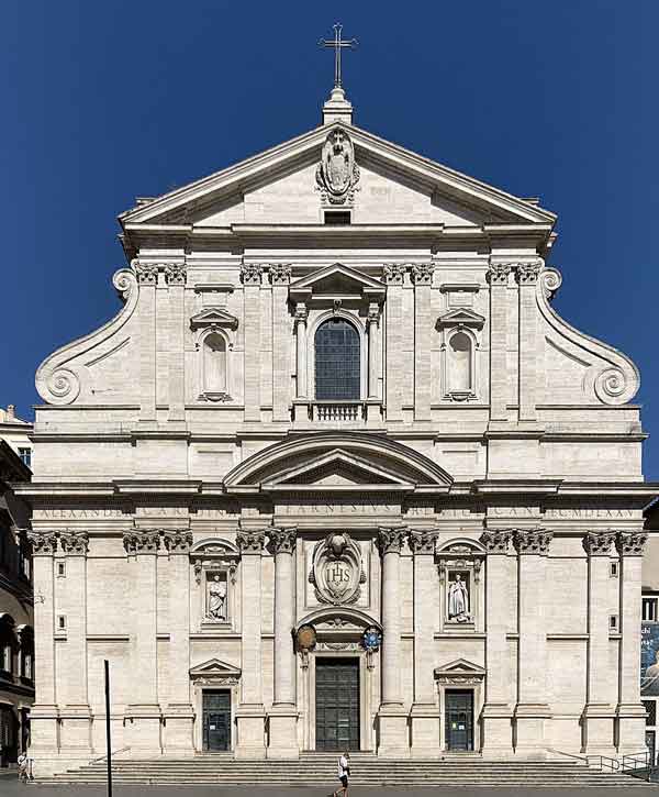 Iglesia central de la Compañía de Jesús en Roma. Fuente: es.wikipedia.org