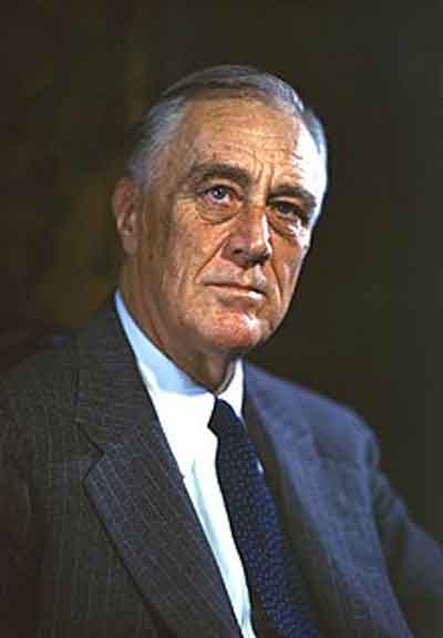Roosevelt por Leon Perskie (1944). Fuente: es.wikipedia.org