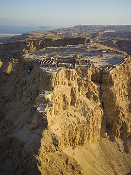 Palacio de Herodes en Masada. Fuente: es.wikipedia.org