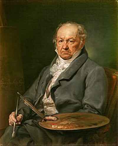 Goya por Vicente López (1826). Fuente: es.wikipedia.org