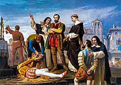 “Ejecución de los comuneros de Castilla” por Antonio Gisbert (1860). Fuente: es.wikipedia.org