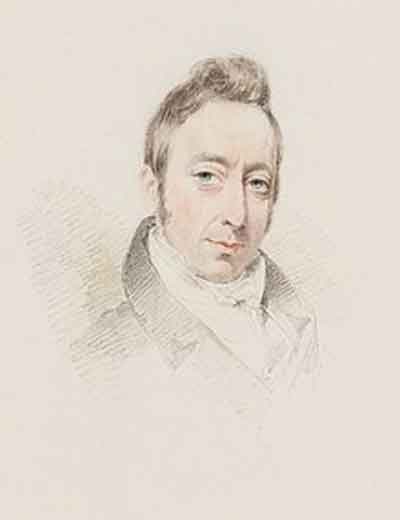 Retrato a lápiz y aguada de José María Blanco White por Joseph Slater (1812). Fuente: es.wikipedia.org