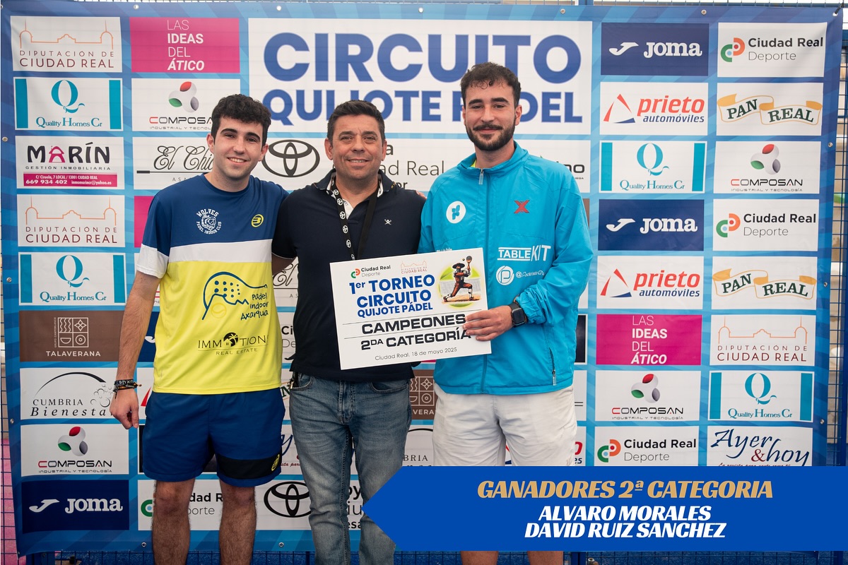 Álvaro Morales y David Ruiz Sánchez, ganadores en segunda categoría
