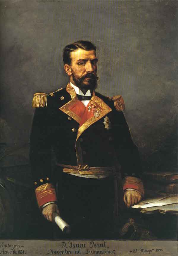 Isaac Peral por Manuel Ussel de Guimbarda (1890). Fuente: es.wikipedia.org