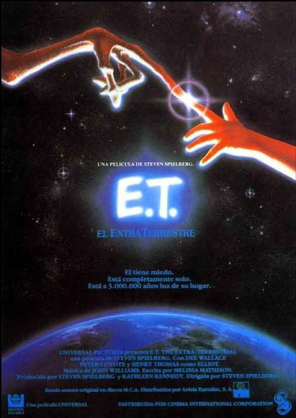 Cartel de la película 'E.T'. Fuente: imdb.com