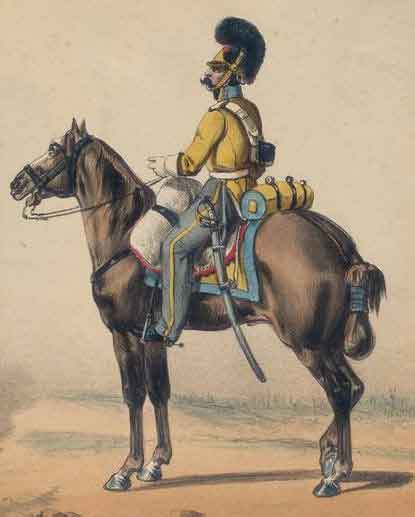 Soldado del regimiento de Dragones de Granada. Fuente: elrincondebyron.com