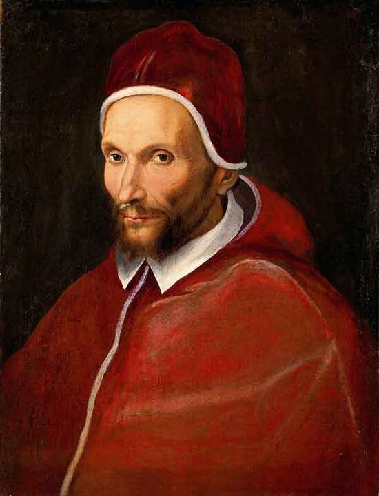 Urbano VII por Jacopino del Conte (1590).  Fuente: es.wikipedia.org